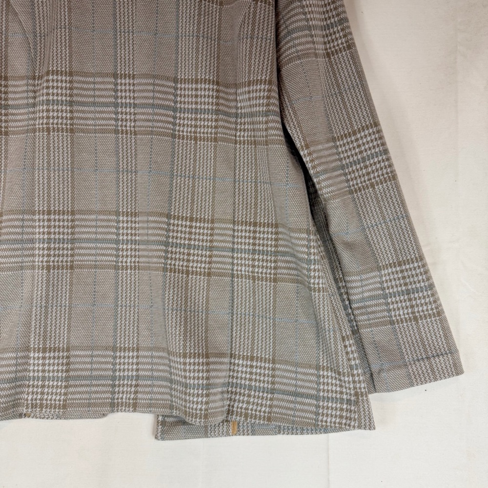 LIVERPOOL Women’s Size L Blazer Jacket Knit Houndstooth Plaid Stretch - Picture 14 of 16